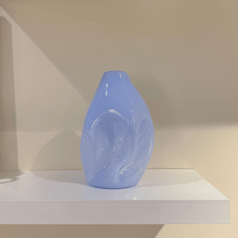 Valk Vase Stor - lys blå