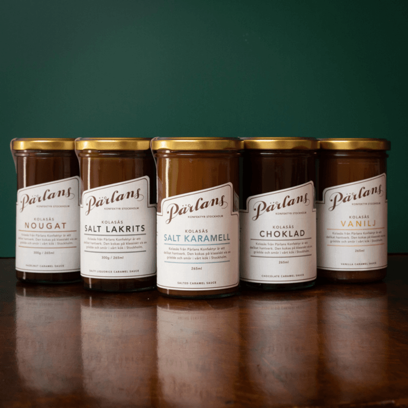 Karamellsaus med havsalt – glasskrukke