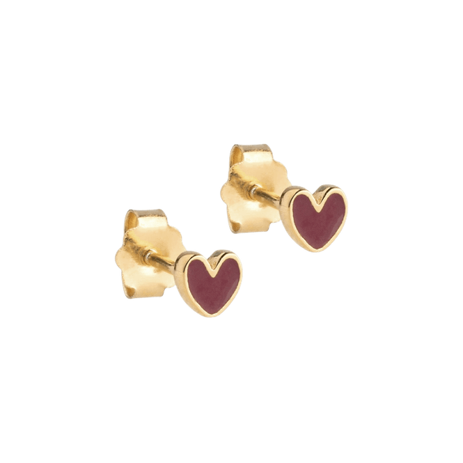 Hovedbilde ENAMEL Studs, Amore - Bordeaux
