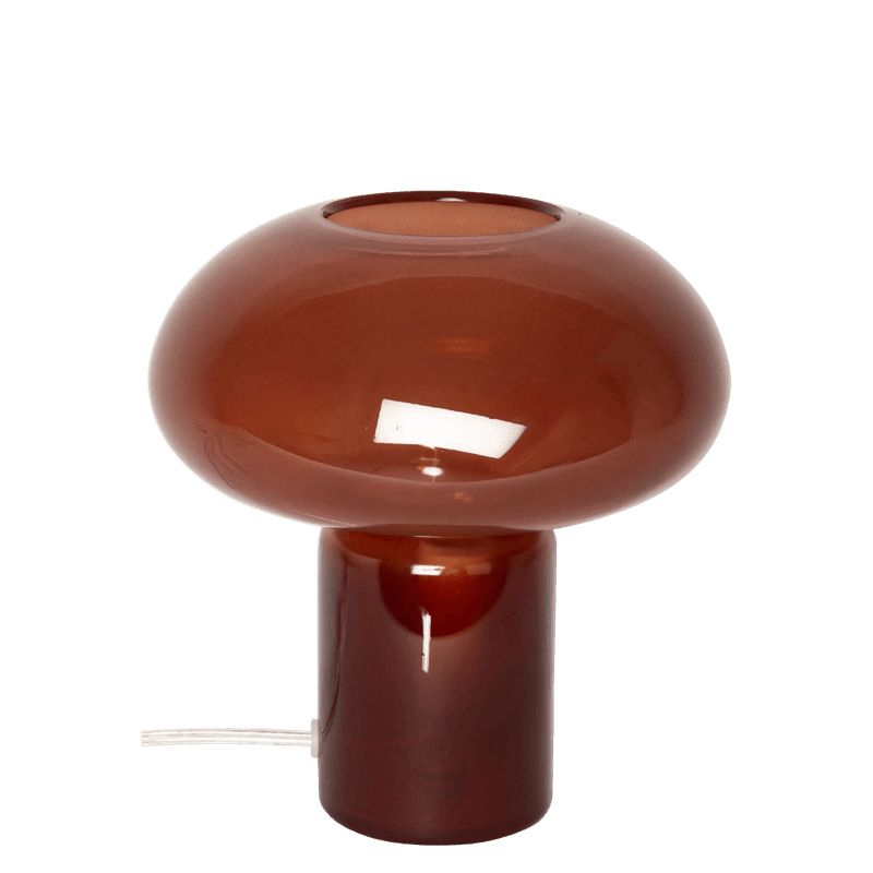 Glasslampe - Maroon