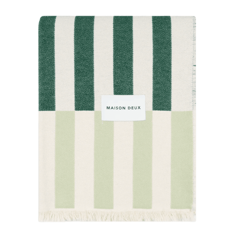 Tiles Blanket Sage Forest - 100 % bomull