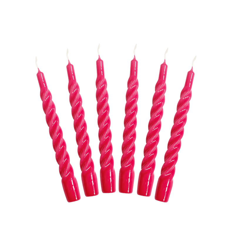 Candles with a Twist  - Matt raspberry 1 stk