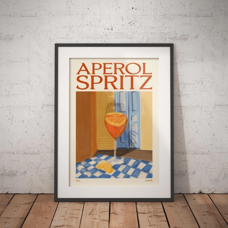 Elin PK Aperol Spritz Drink Poster