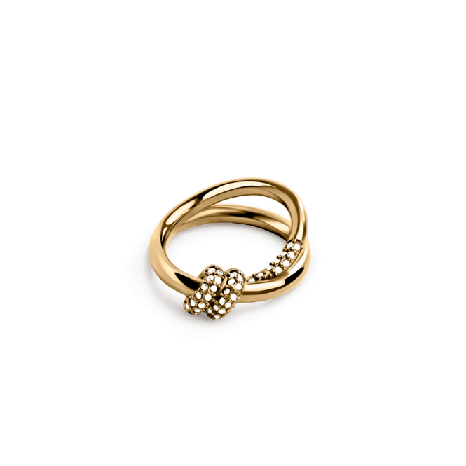 Hovedbilde Pavé Knot Ring Gold