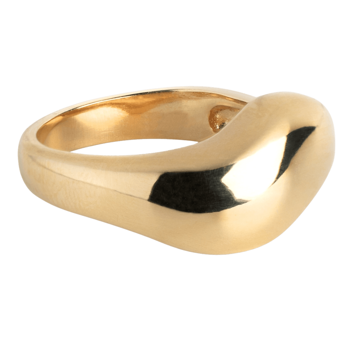 ENAMEL Agnete gull ring - Large