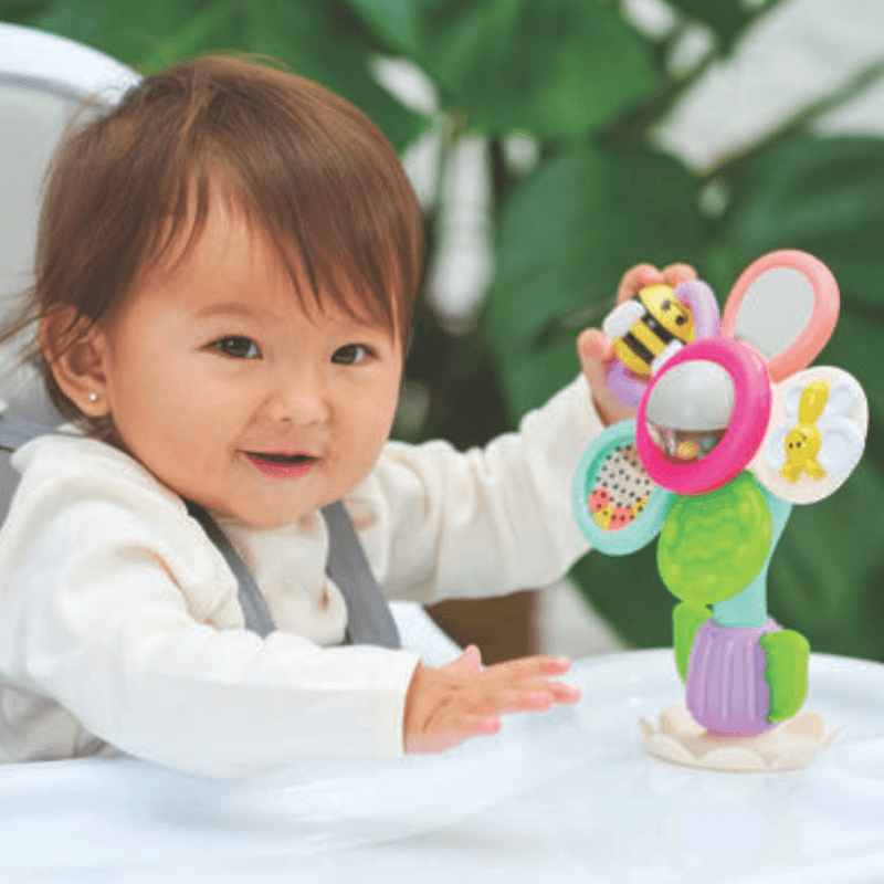 Babyleke - Spinner blomst med sugekopp