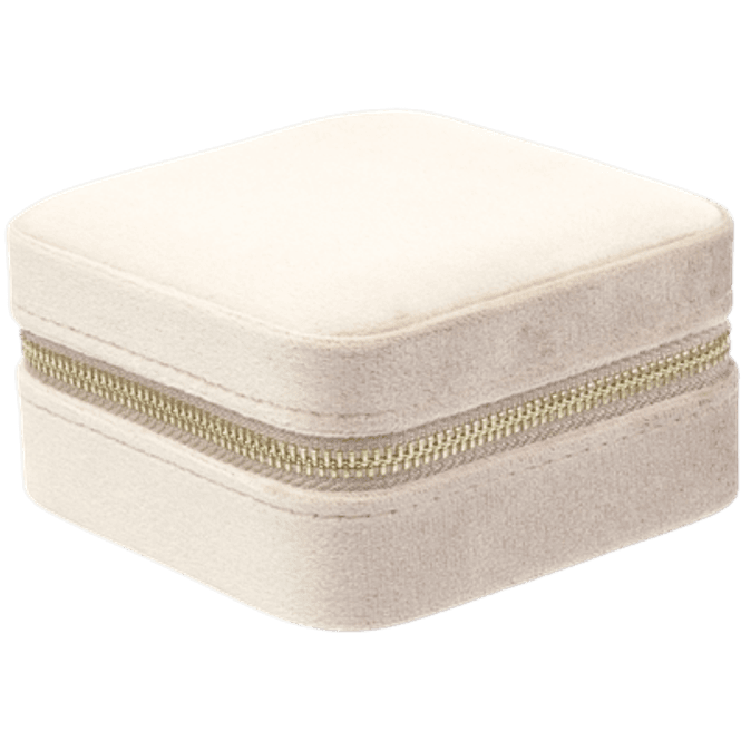 Hovedbilde Smykkeskrin Mini - Velvet Dark Sand