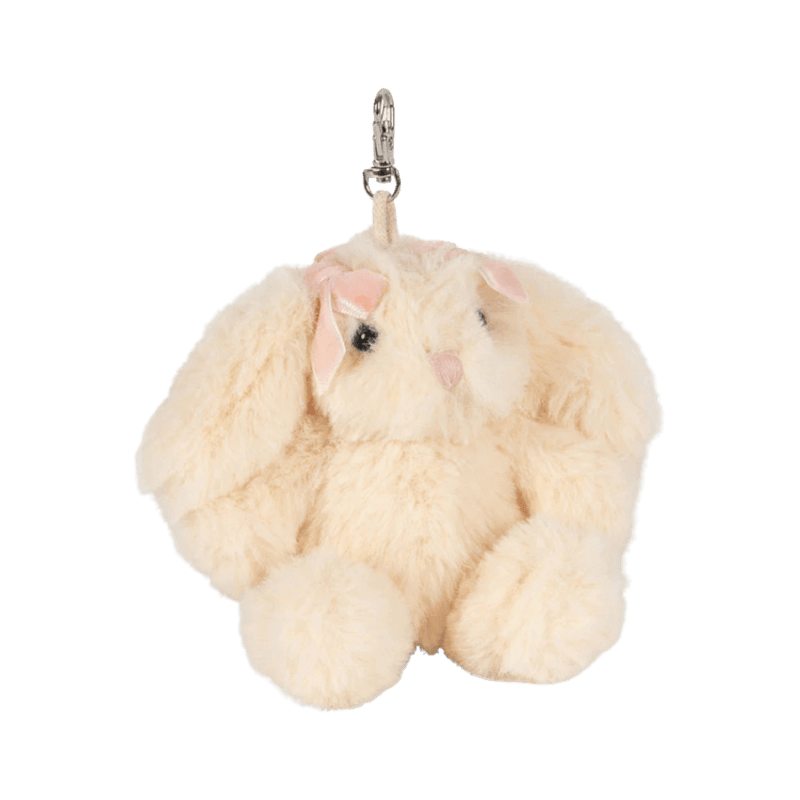 Bag charm - Kanin m/ rosa sløyfe
