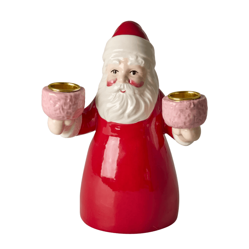 Stor lysestake - Santa Claus Red