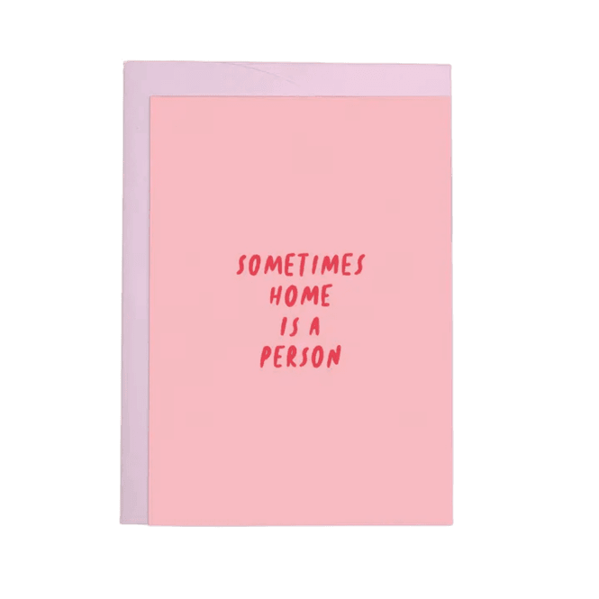 Hovedbilde kort - Home is a person