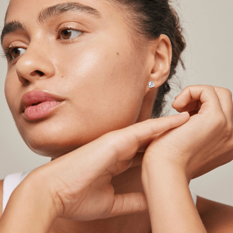 ENAMEL Studs silver, Rio
