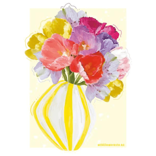 Hovedbilde Kort blomster #0074