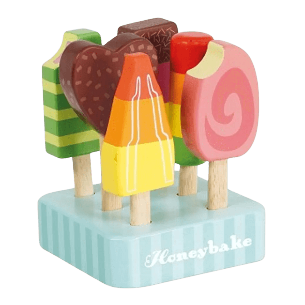 Lekemat i tre - Ispinner 6 stk 