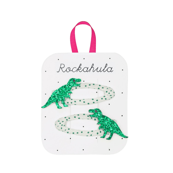 Hovedbilde Hårspenner - T-Rex Glitter
