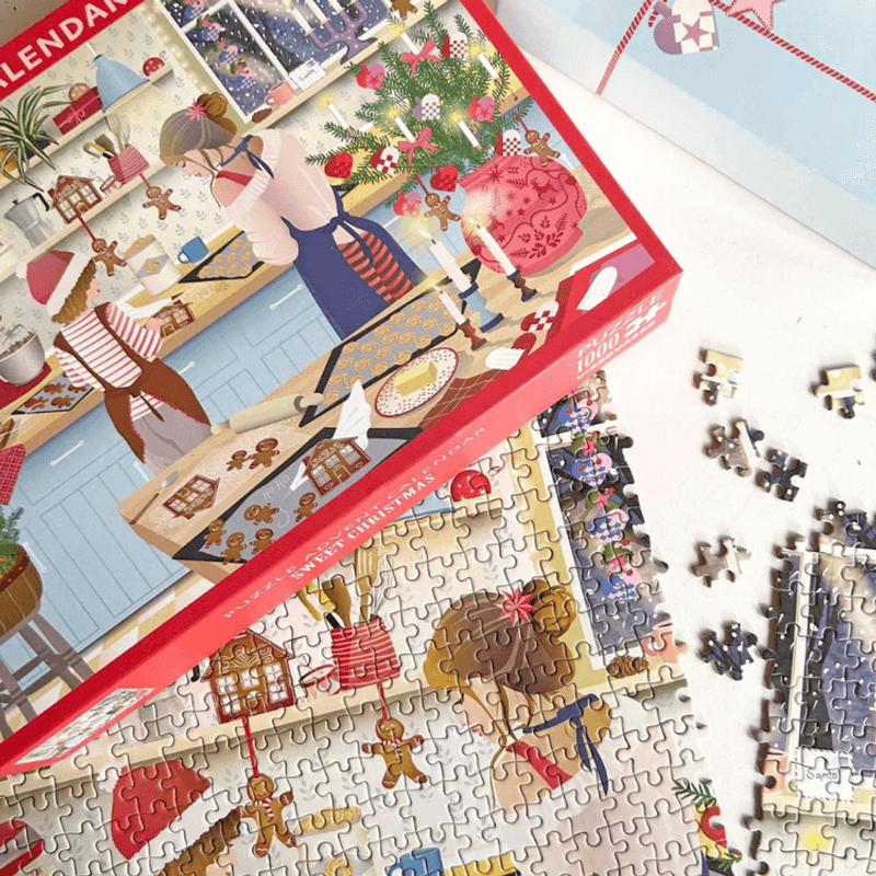 SWEET CHRISTMAS Puslespillkalender - 1000
