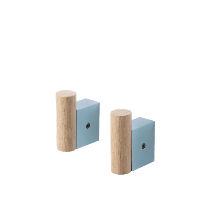 Hovedbilde Attach Coat Hook - light blue 2 pk