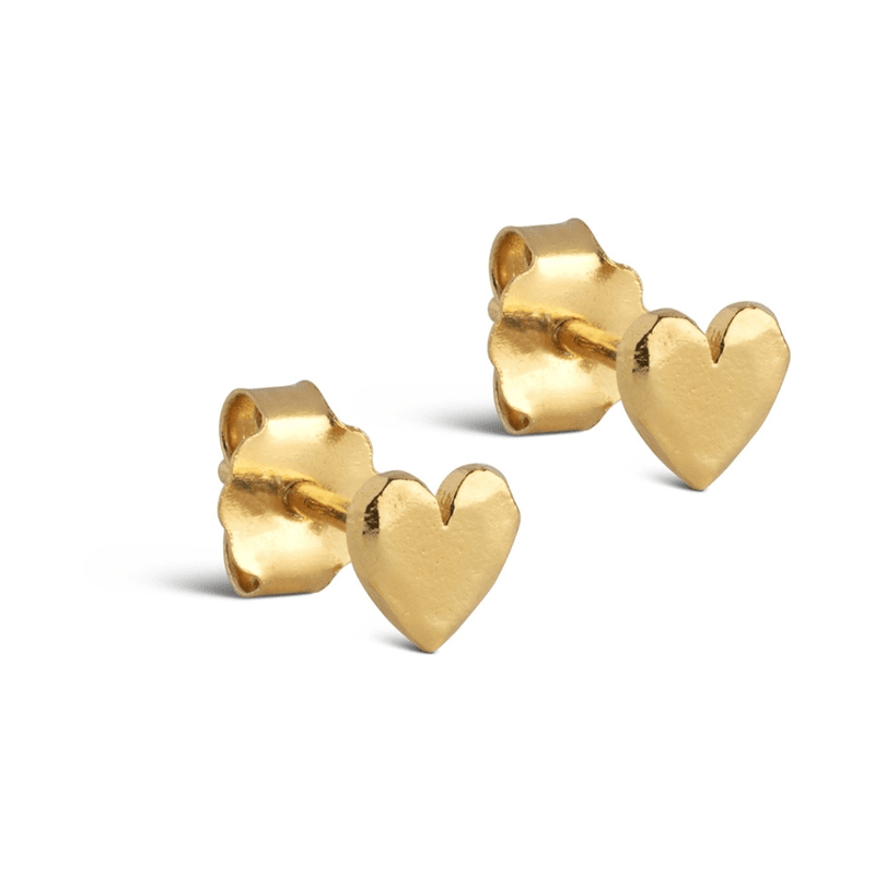 ENAMEL Studs gold, Heart