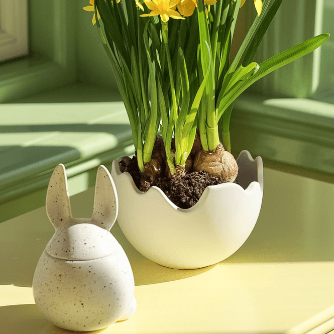 Hovedbilde Eating Rabbit Small - Hvit med prikker