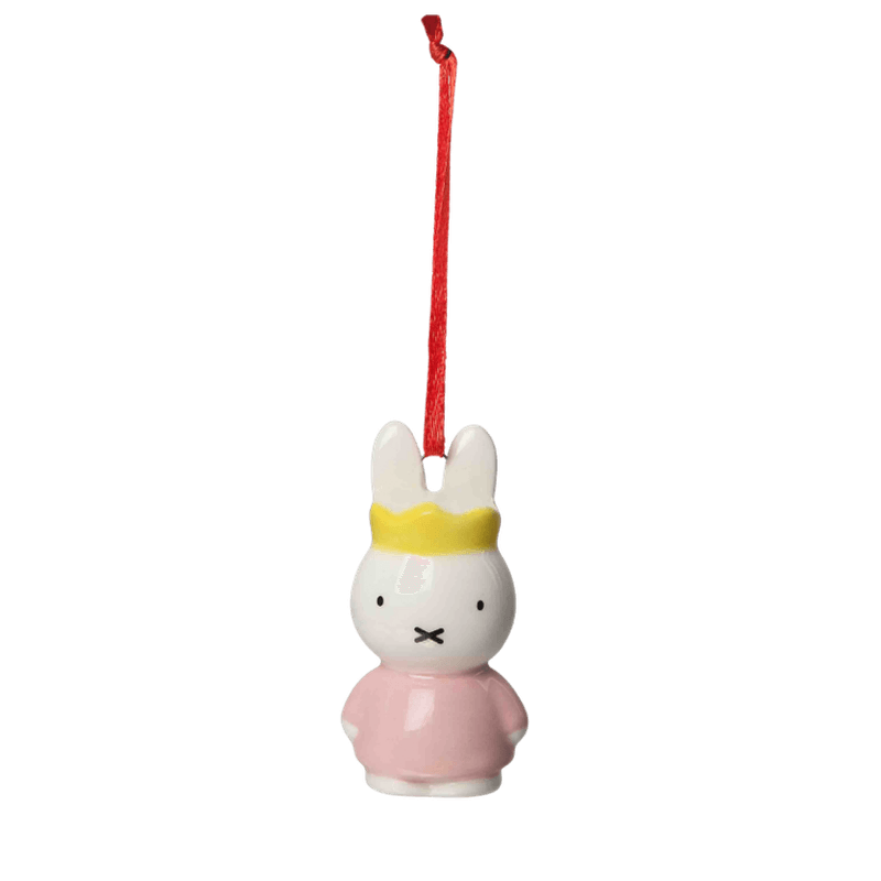 Miffy med krone - julepynt i Keramikk