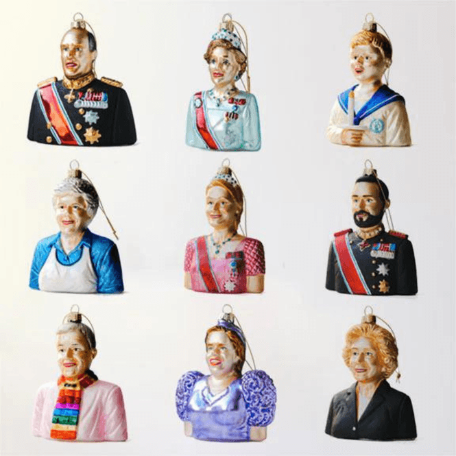Hovedbilde HAAKON og METTE-MARIT Julekuler - By HEIM Studio