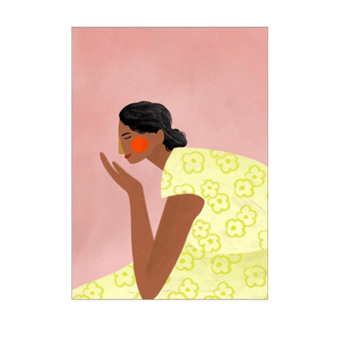 Hovedbilde Poster - The Woman With the yellow florals