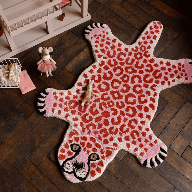 Pinky Leopard Rug Small  