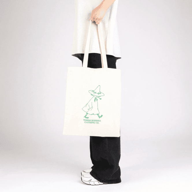 Hovedbilde Moomin Tote bag snusmumrikken - Grønn/ hvit