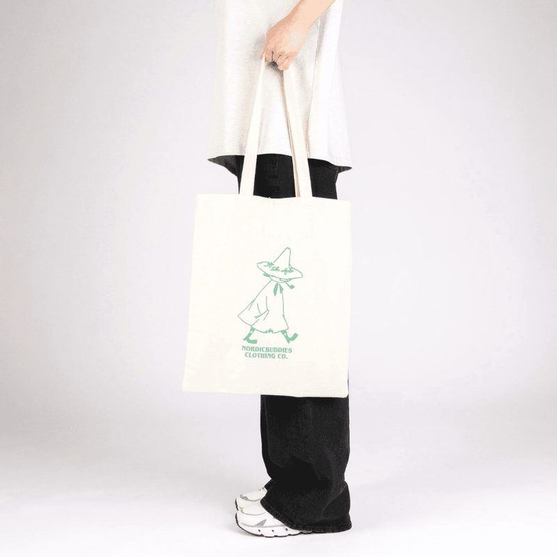 Moomin Tote bag snusmumrikken - Grønn/ hvit