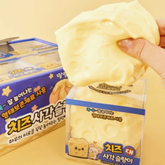 Hovedbilde Cheese Cube Squishy