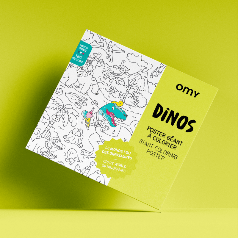 Tegneplakat L - Dino