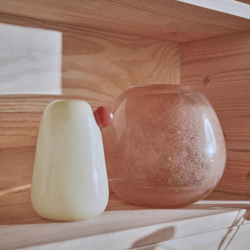 Lasi vase, Medium - Taupe