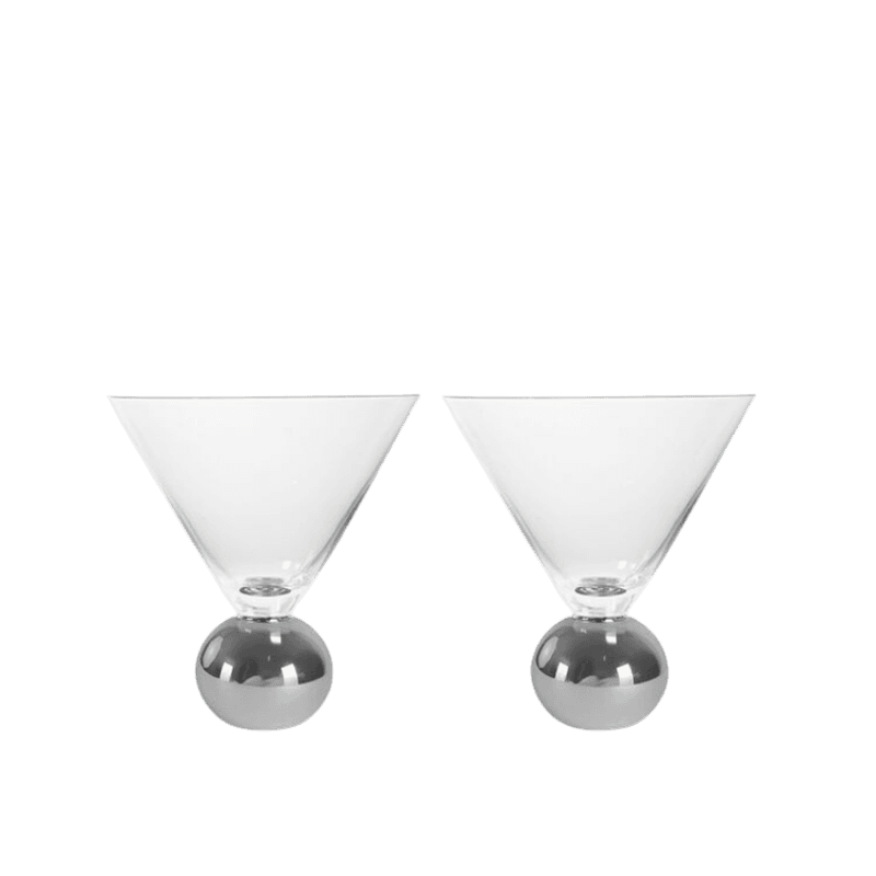 Glass Spice 2-pk - klar/silver glass 