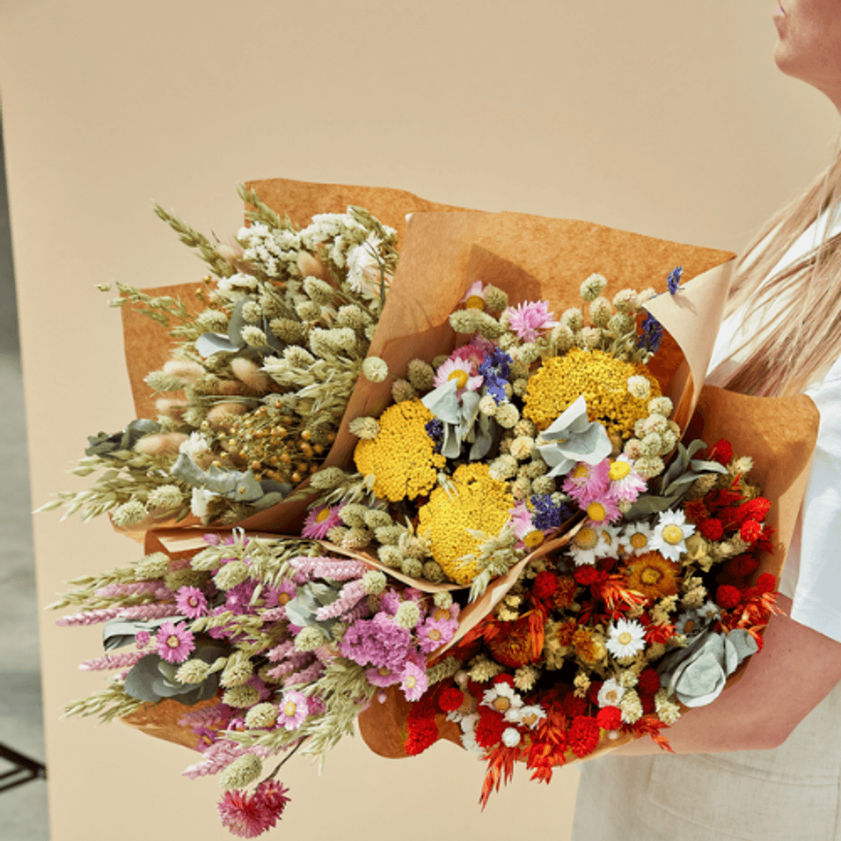 Dried Flowers - Classic Bouquet - Rosa