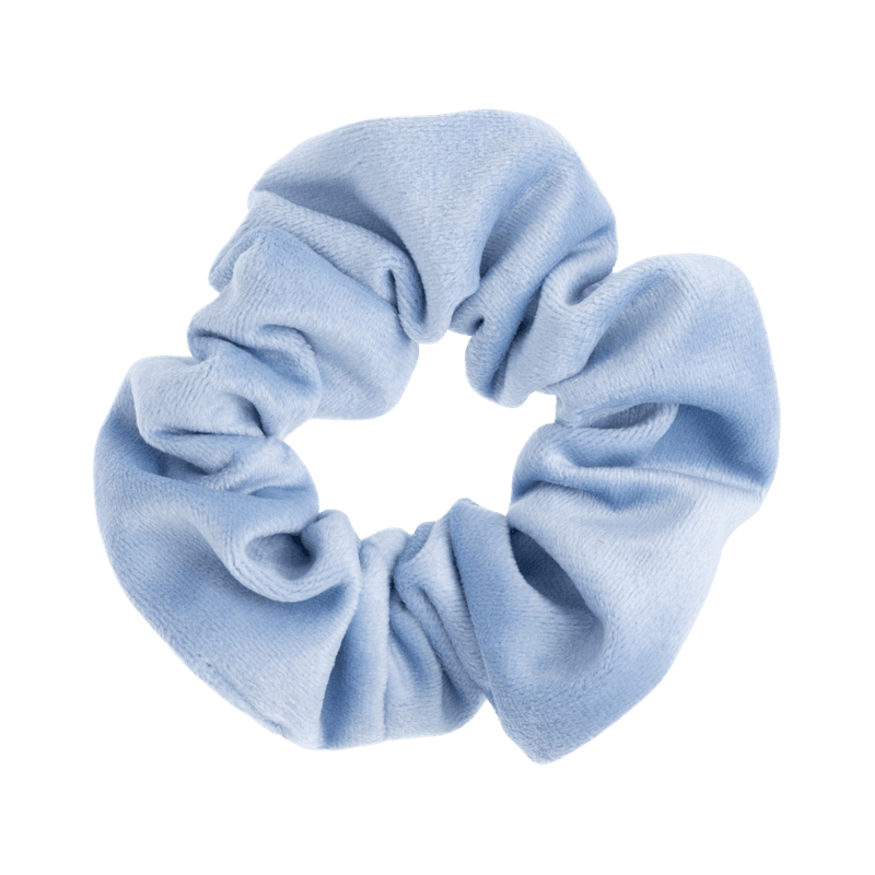 Velvet Scrunchie - light blue