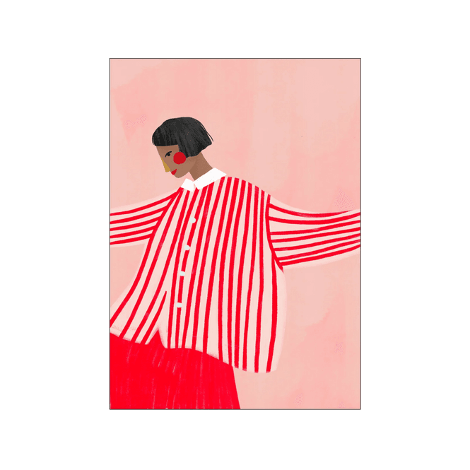Hovedbilde Poster - The Woman With the Red Stripes