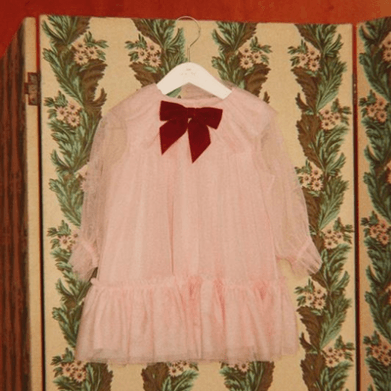 Konges Sløjd Julekjole - Bow Dress Creole Pink