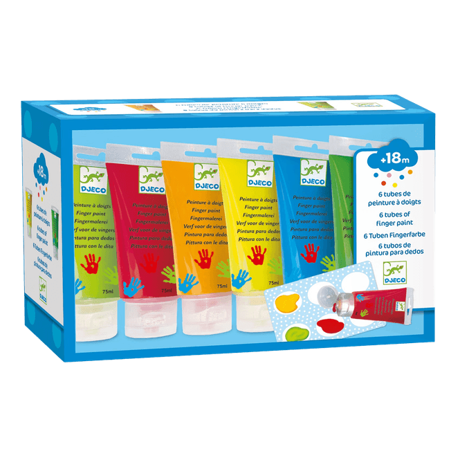 Hovedbilde Fingermaling i 6 farger