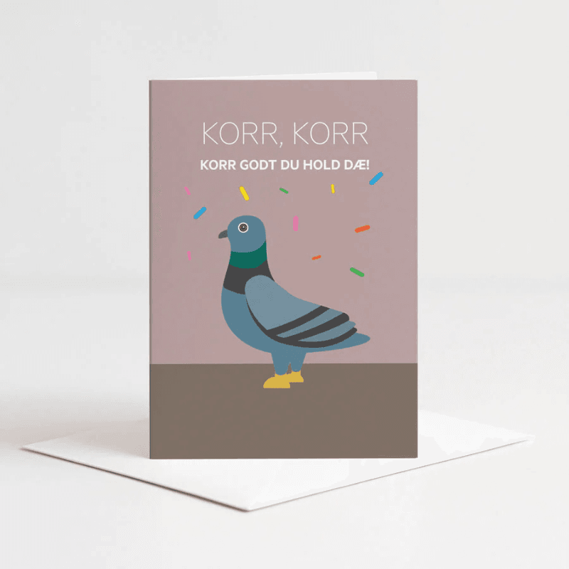Kort - Korr godt du hold dæ, rosa