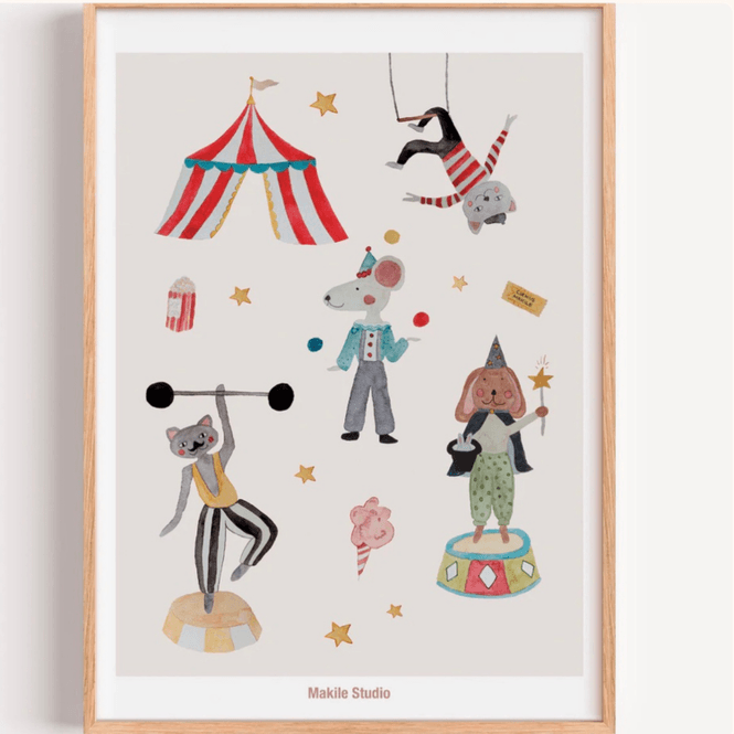 Hovedbilde Poster - Cirkus, Makile Studio