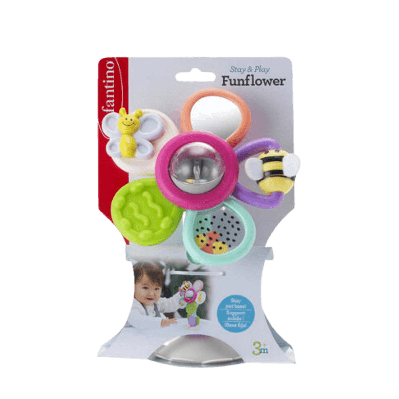 Babyleke - Spinner blomst med sugekopp
