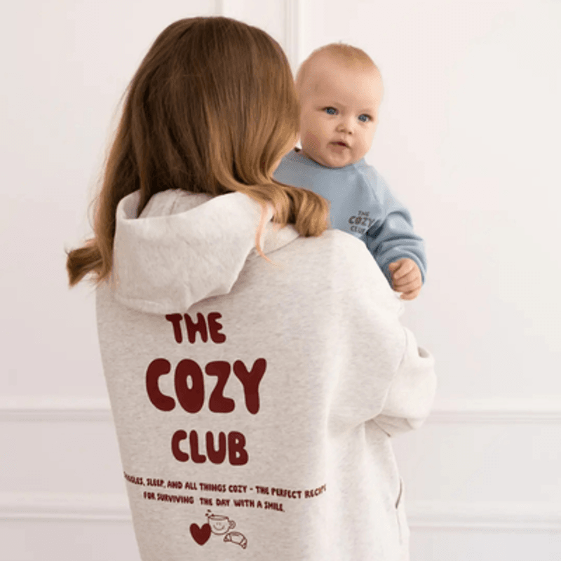 Adult Hoodie Gray Cozy Club