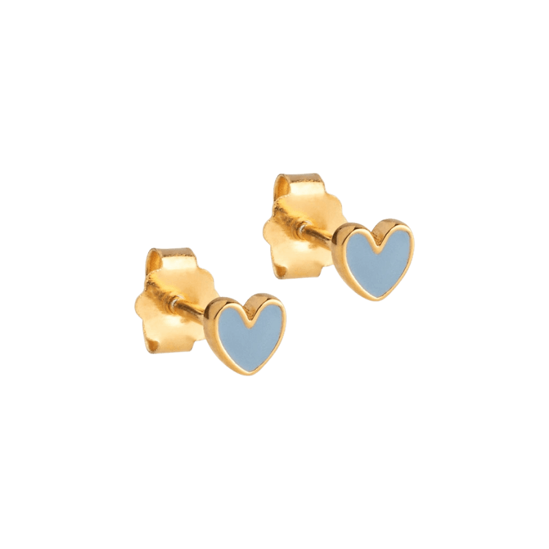 ENAMEL Studs, Amore steel blue