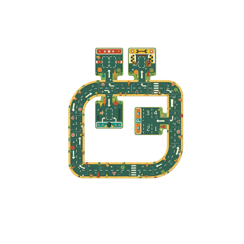 Bilbane - gulvpuslespill