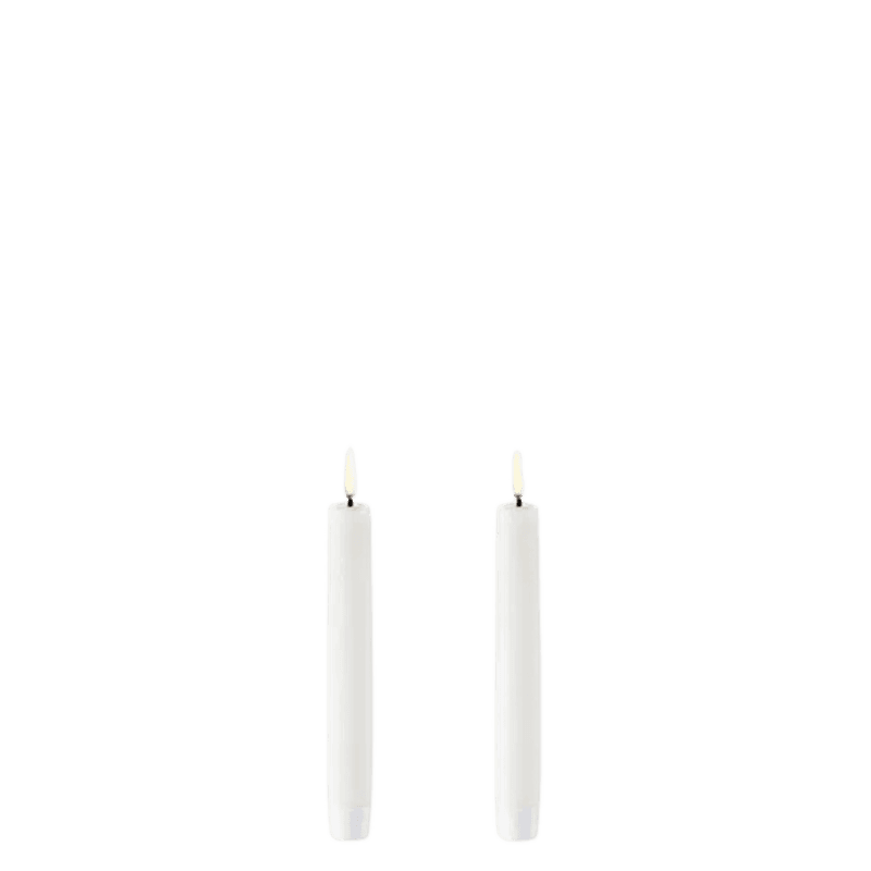 LED kronelys, Nordic white, 2-pack, 2,3x15