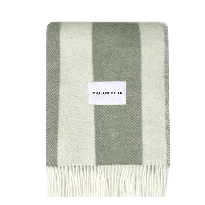 Rough Stripe ullpledd -  Agave 