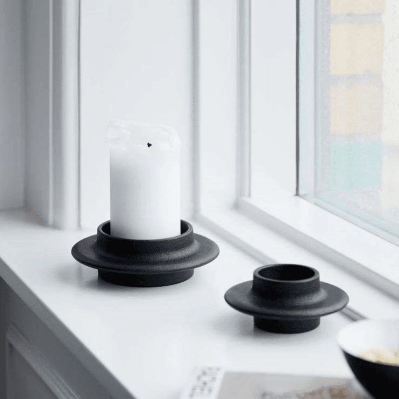 Heima Block lysestake - svart 