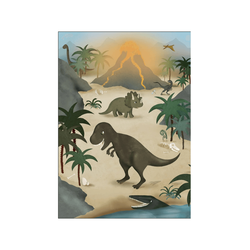 Poster og ramme - Dinoer