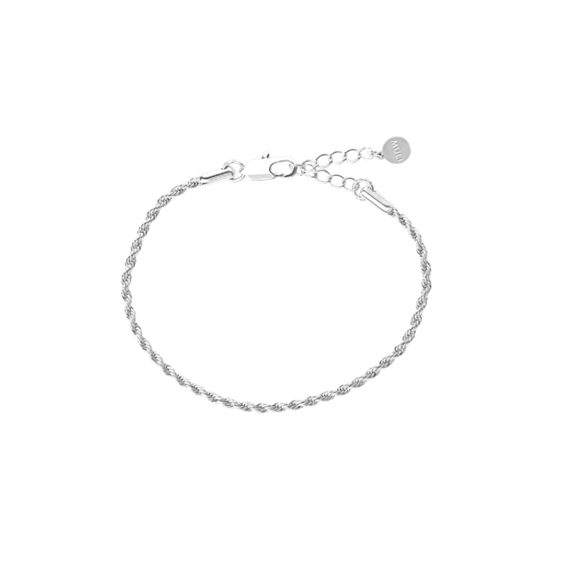 Rope Chain Bracelet Silver
