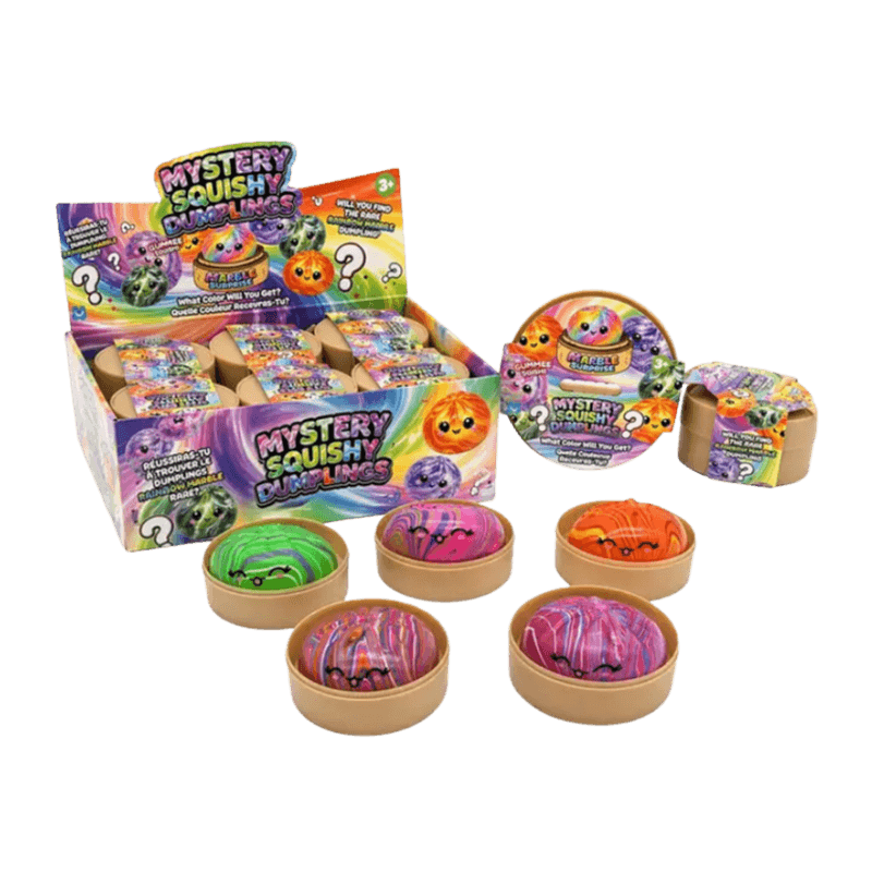 Mystery Squishy Dumpling - Rainbow Marble 