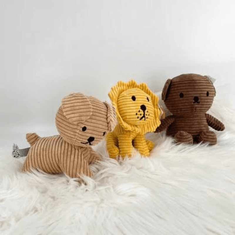 Lion kosebamse - Gul corduroy
